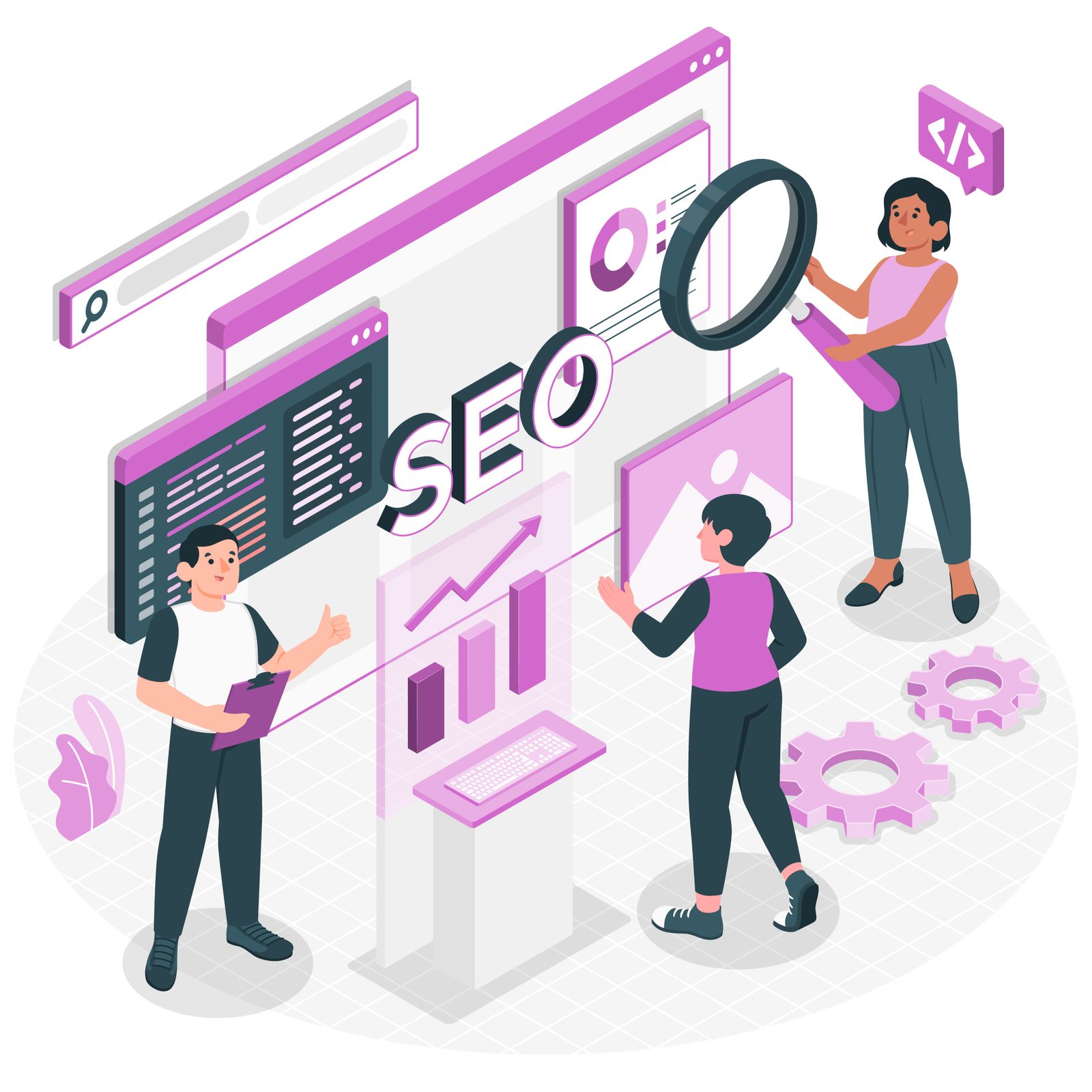 ilustrasi jasa seo profesional seperti RHP Cipta Digital