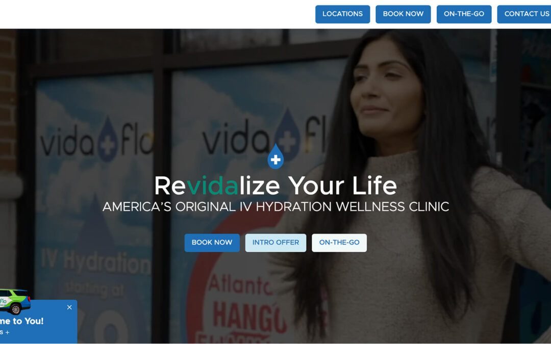 Implementasi Jasa Website WordPress Perusahaan Franchise Amerika Serikat: Vida-Flo | Hydration Station USA Franchise System LLC