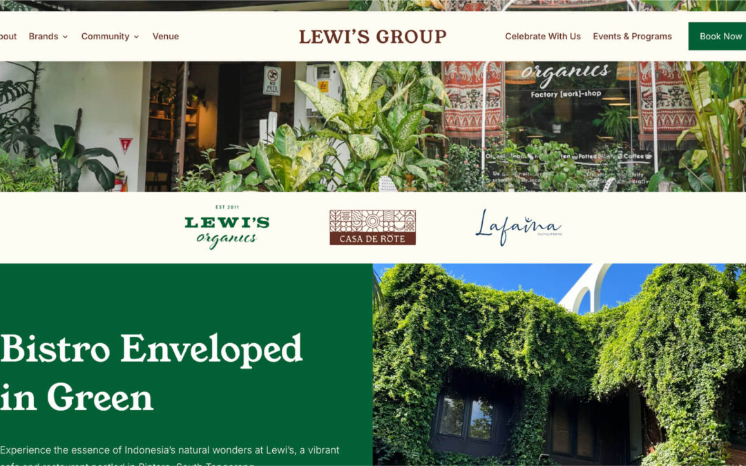 Jasa Website Restoran dan Cafe: Merajut Identitas Digital Komprehensif untuk Lewi’s Organics Group