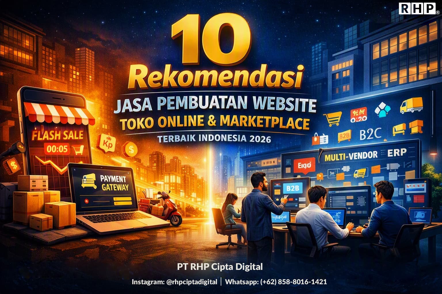 10 Rekomendasi Jasa Pembuatan Website Toko Online & Marketplace Terbaik di Indonesia (2026) 10 Rekomendasi Jasa Pembuatan Website Toko Online & Marketplace Terbaik di Indonesia (2026)