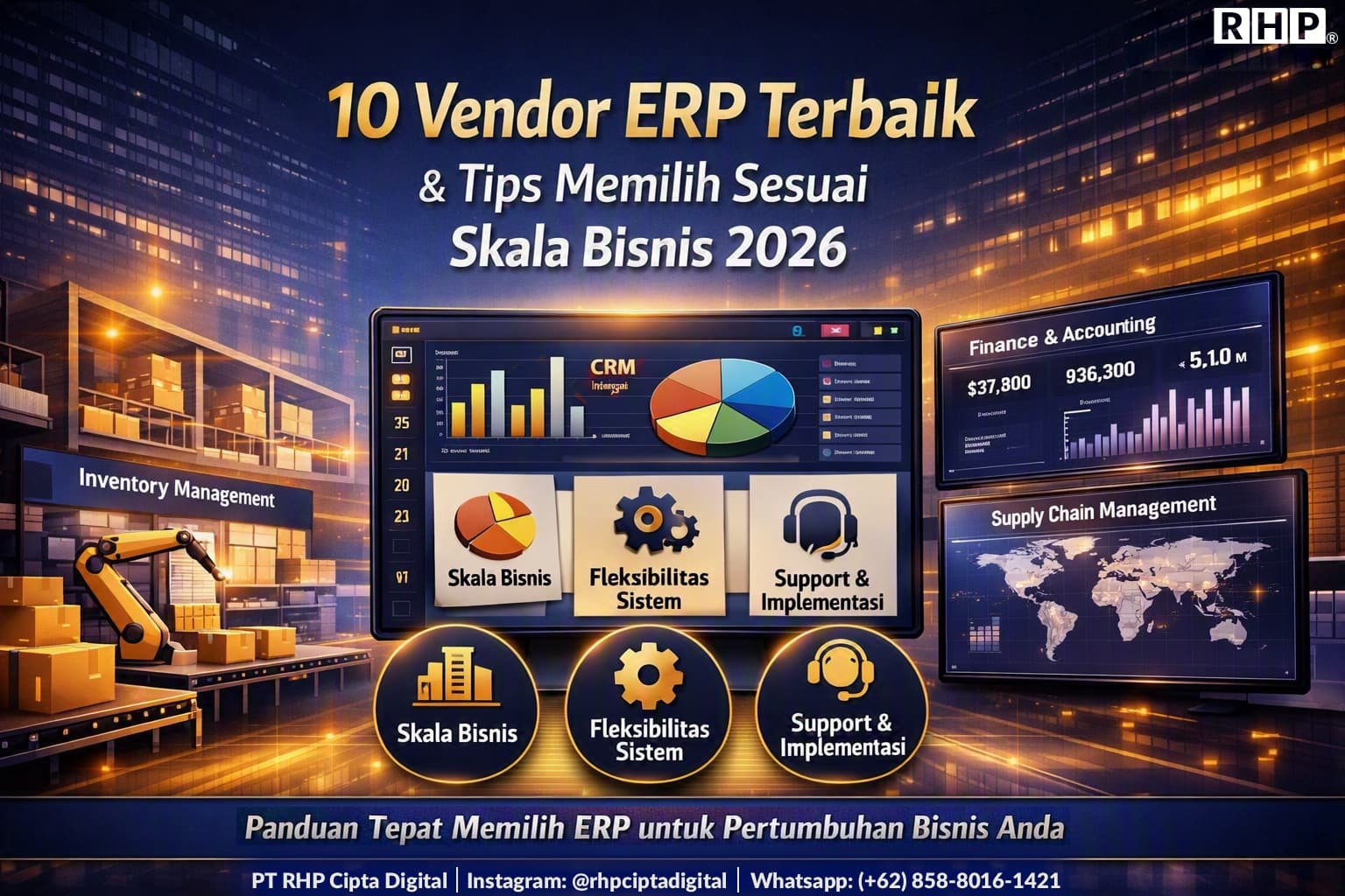 10 Vendor ERP Terbaik untuk Bisnis & Tips Memilih Sesuai Skala Bisnis (2026)