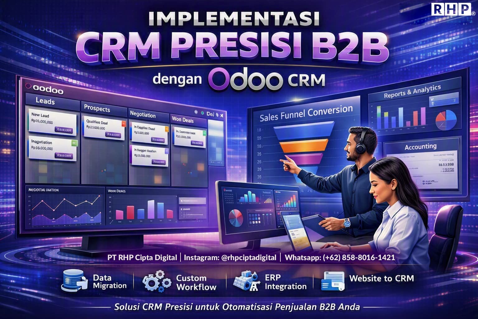 Jasa Implementasi Odoo CRM Otomatisasi Sales & Konversi B2B (2026) Jasa Implementasi Odoo CRM Otomatisasi Sales & Konversi B2B (2026)