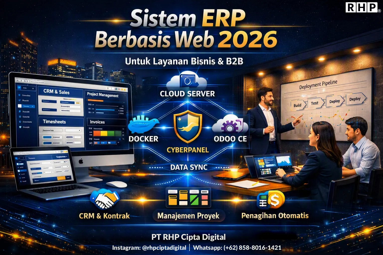 Sistem ERP Berbasis Web untuk Layanan Bisnis & B2B (2026)