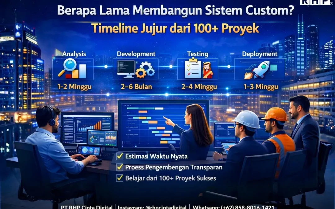 Berapa Lama Membangun Sistem Custom? Timeline Jujur dari 100+ Proyek
