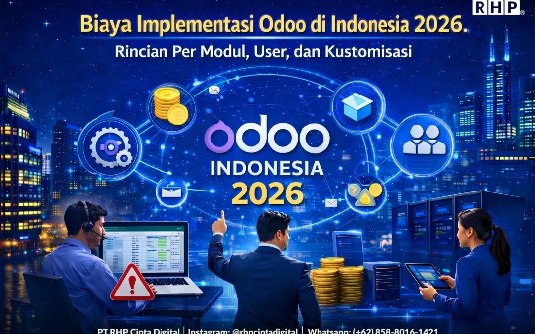 Biaya Implementasi Odoo di Indonesia 2026: Rincian Per Modul, User, dan Kustomisasi