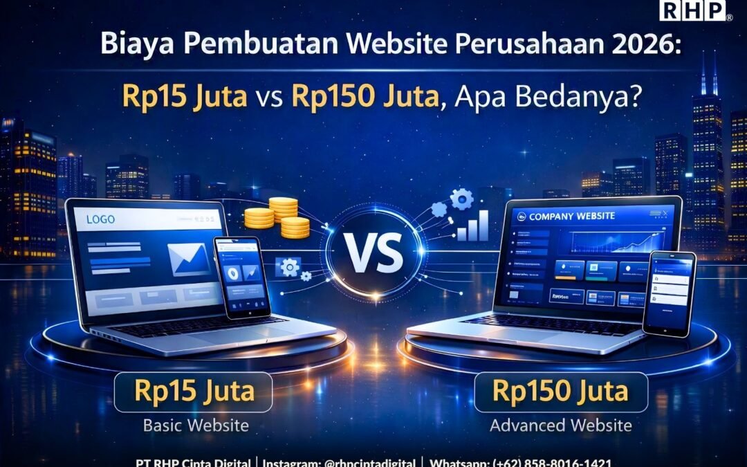 Biaya Pembuatan Website Perusahaan 2026: Rp15 Juta vs Rp150 Juta, Apa Bedanya?