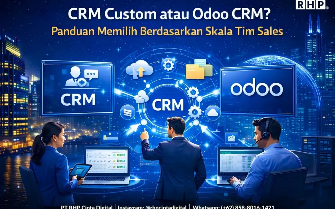 CRM Custom atau Odoo CRM? Panduan Memilih Berdasarkan Skala Tim Sales