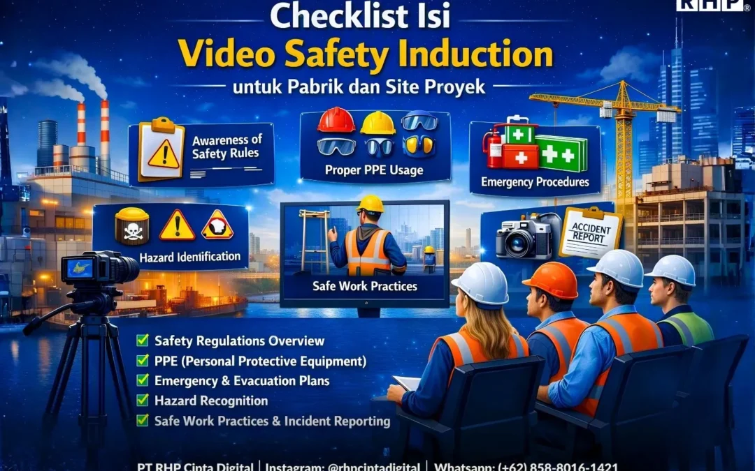 Checklist Isi Video Safety Induction untuk Pabrik dan Site Proyek