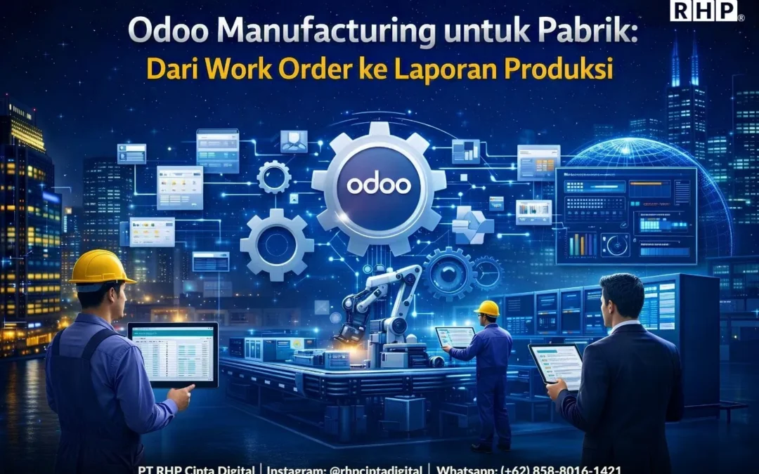 Odoo Manufacturing untuk Pabrik: Dari Work Order ke Laporan Produksi