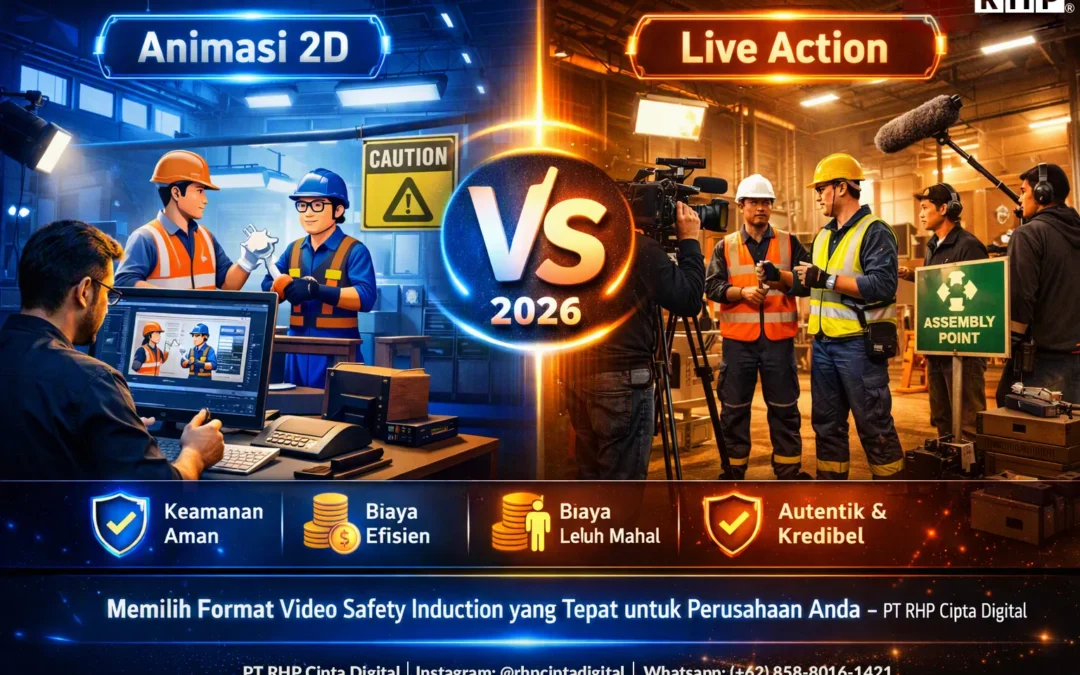 Video Safety Induction Animasi 2D atau Live Action? Memilih Format